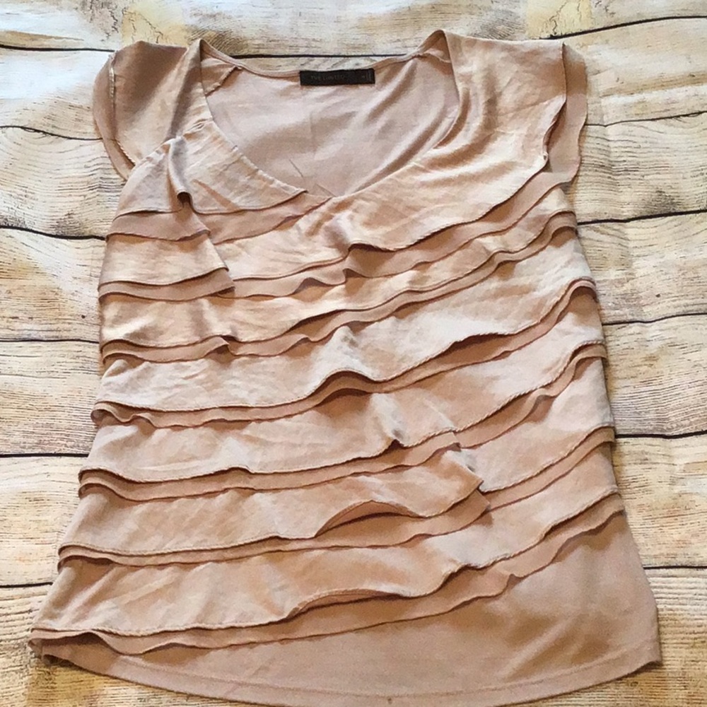 Dusty Pink The Limited Ruffle Top